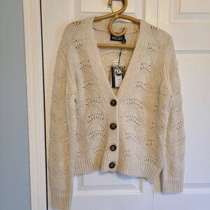 Ecru knit cardigan - NWT